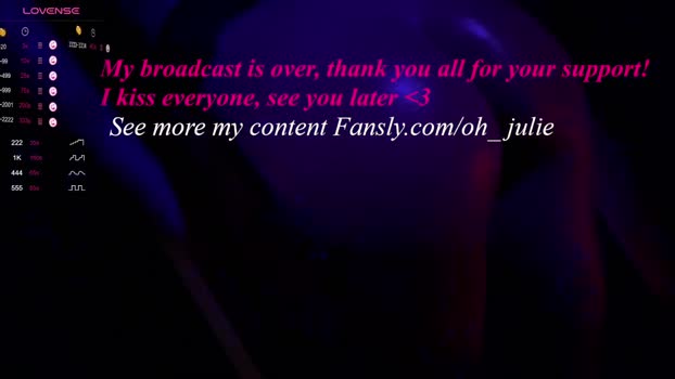 oh_julie Chaturbate Female 03-02-2025