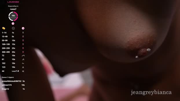 jeangreybianca Chaturbate Female 12-05-2025