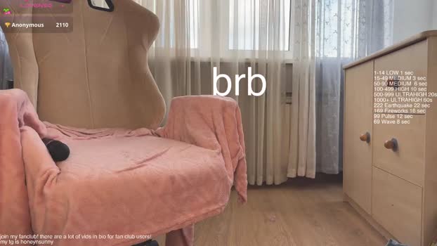 honey_sunshine Chaturbate Female 20-08-2025