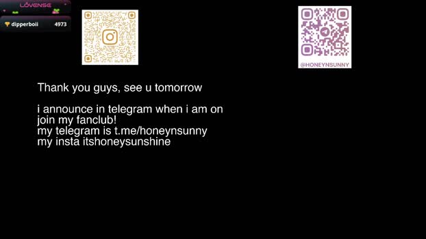 honey_sunshine Chaturbate Female 11-09-2025