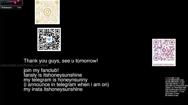 honey_sunshine Chaturbate Female 02-04-2026